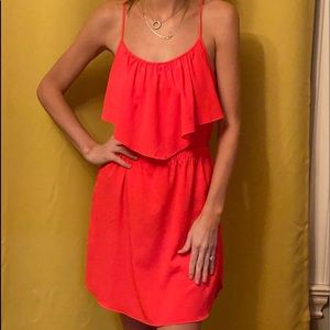 Coral sweet summer dress